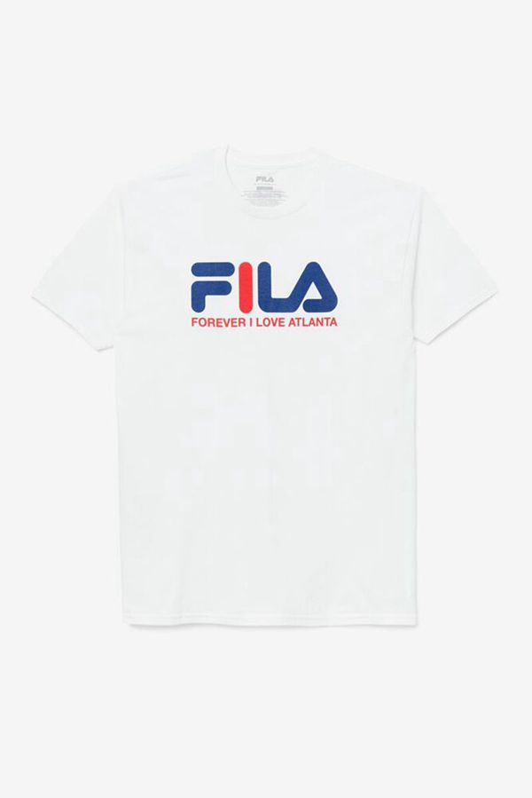 Camisetas Manga Corta Fila Hombre Blancas - Forever I Love Atlanta - España 435701LXN